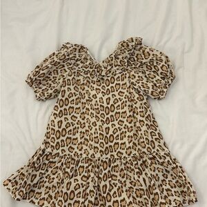 Janie and Jack Brown and Tan Casual Dress